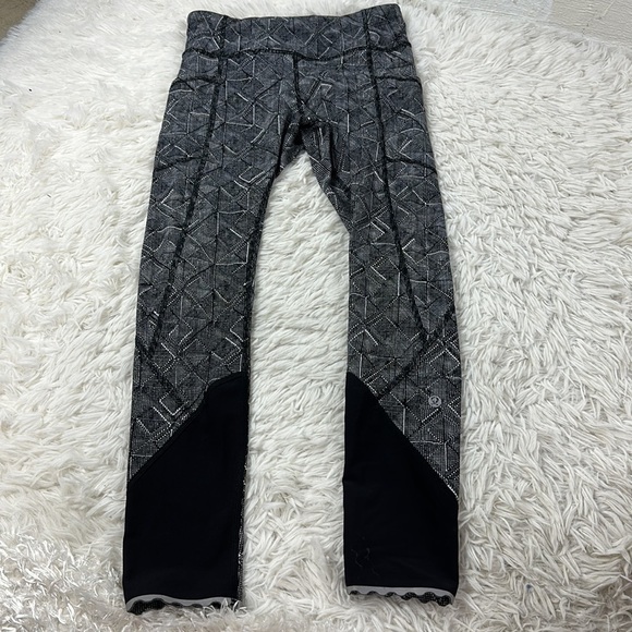 Lululemon Tight Stuff Tight II (25") Formation Alpine White Black - Picture 1 of 9